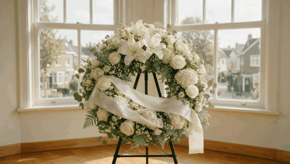 Bloemen bij de uitvaart